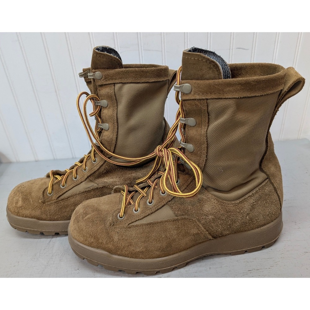 McRae Combat Boots Gore-Tex Waterproof Men's 11.5R Coyote Brown Suede Workwear